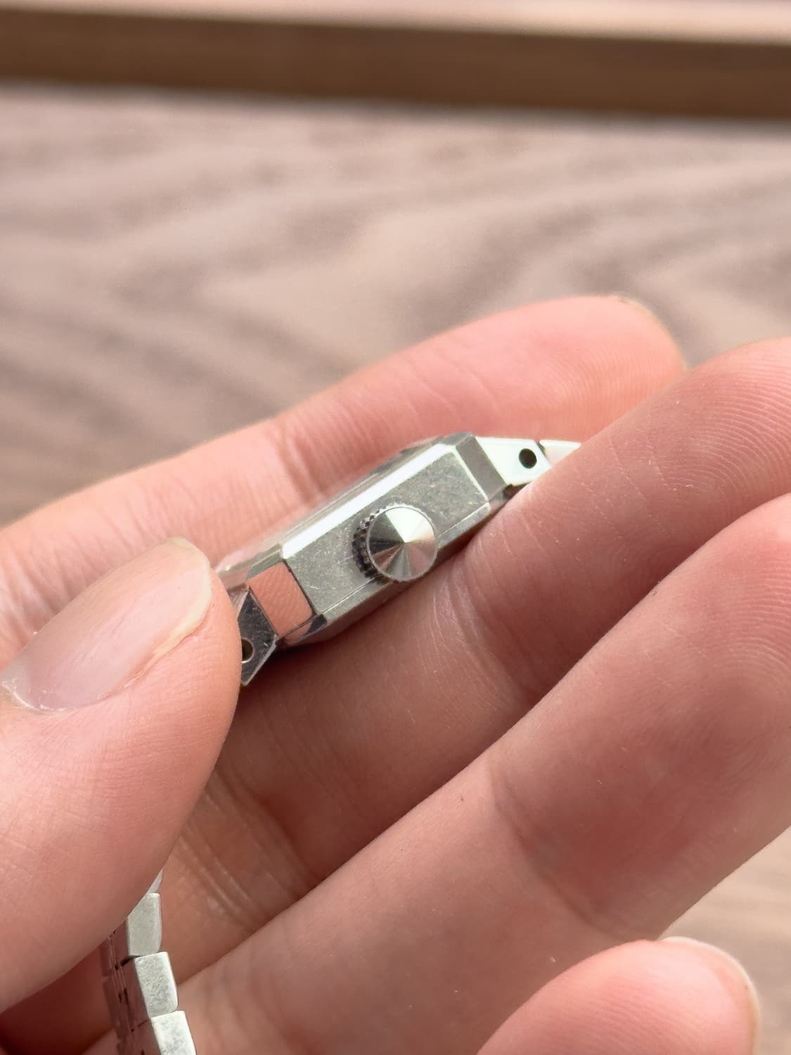 [레어]세이코 그린 그라데이션 컷글라스 20석 수동 시계 17-3330 상품이미지8