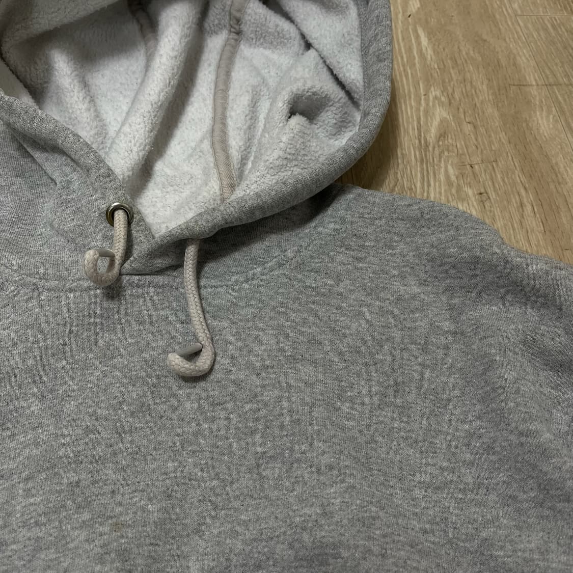 칼하트 WIP 오리지널핏 로고 와펜 기모 후드티 [그레이] S/90 상품이미지4