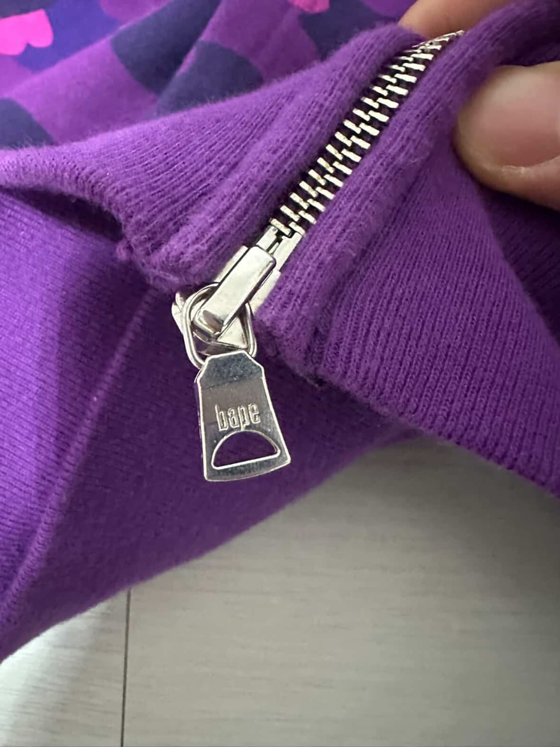 베이프 퍼플 후드집업 상품이미지4