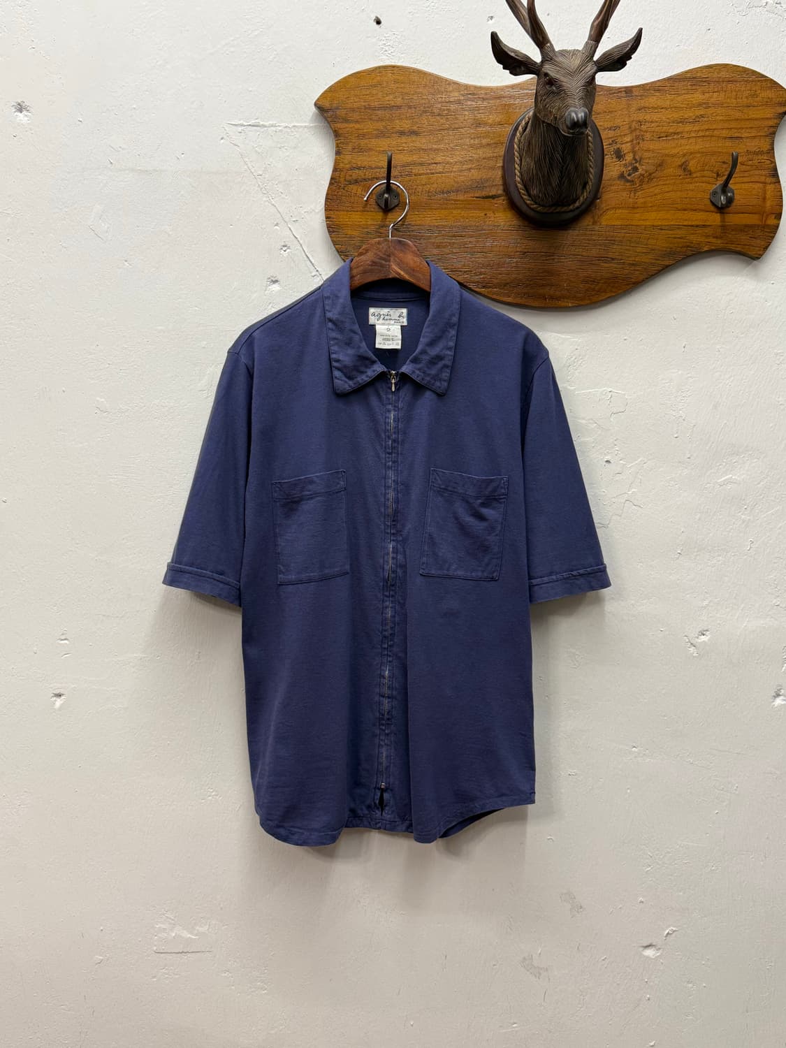 agnès b. Homme Zip-up Short Sleeve Jerse 상품이미지2