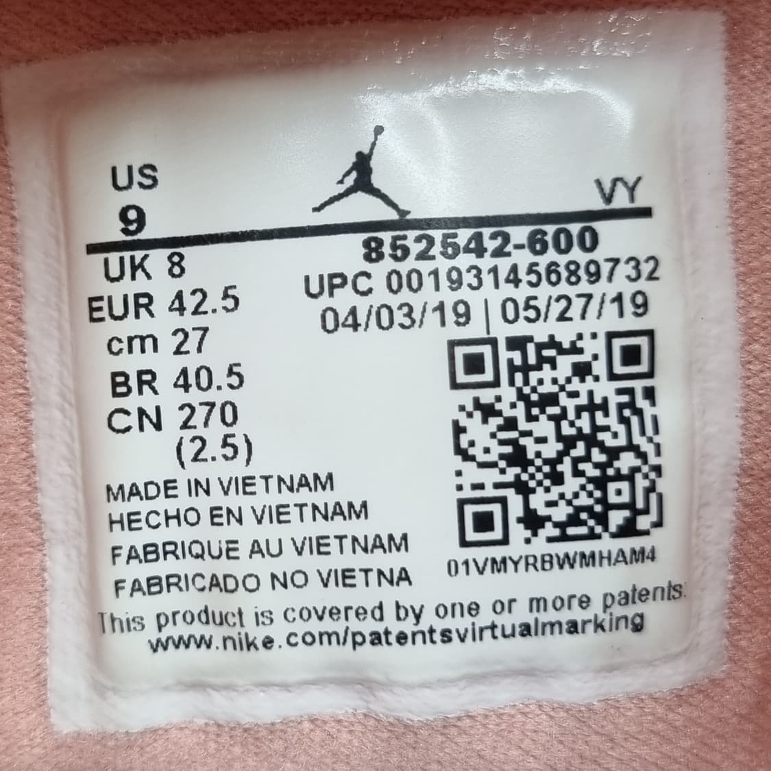 나이키  에어조던1 코랄 미드270 상품이미지6