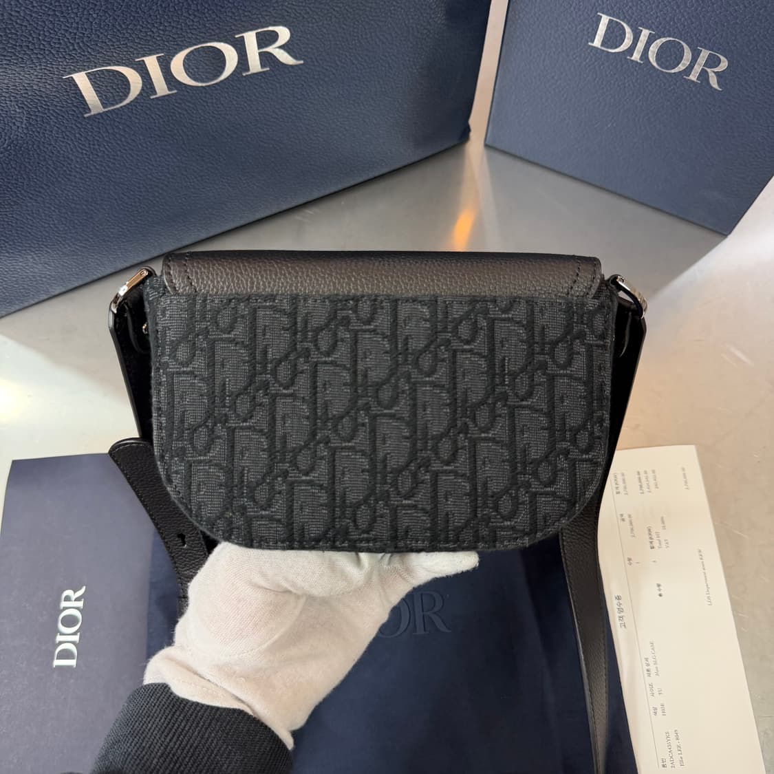 [리오브] 디올 오블리크 새들 미니 플랩 메신저 크로스백 상품이미지3