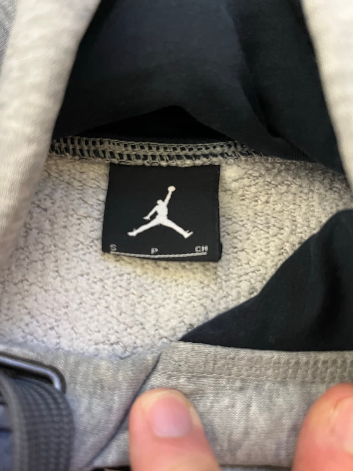 조던 점프맨 기모 후드티 그레이 S/p 상품이미지3