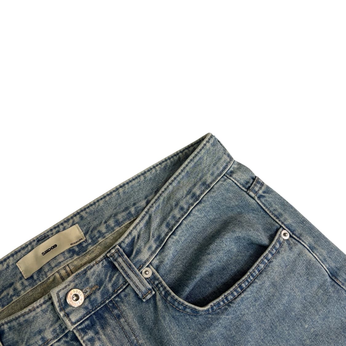 시도 무릎 스티치 디테일 워시드 팬츠 상품이미지3