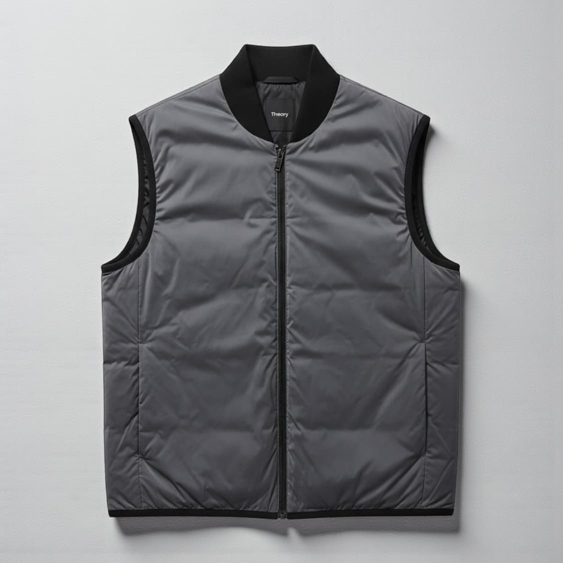 95~100)Theory 띠어리 덕다운 패딩 베스트 카키그레이 상품이미지1