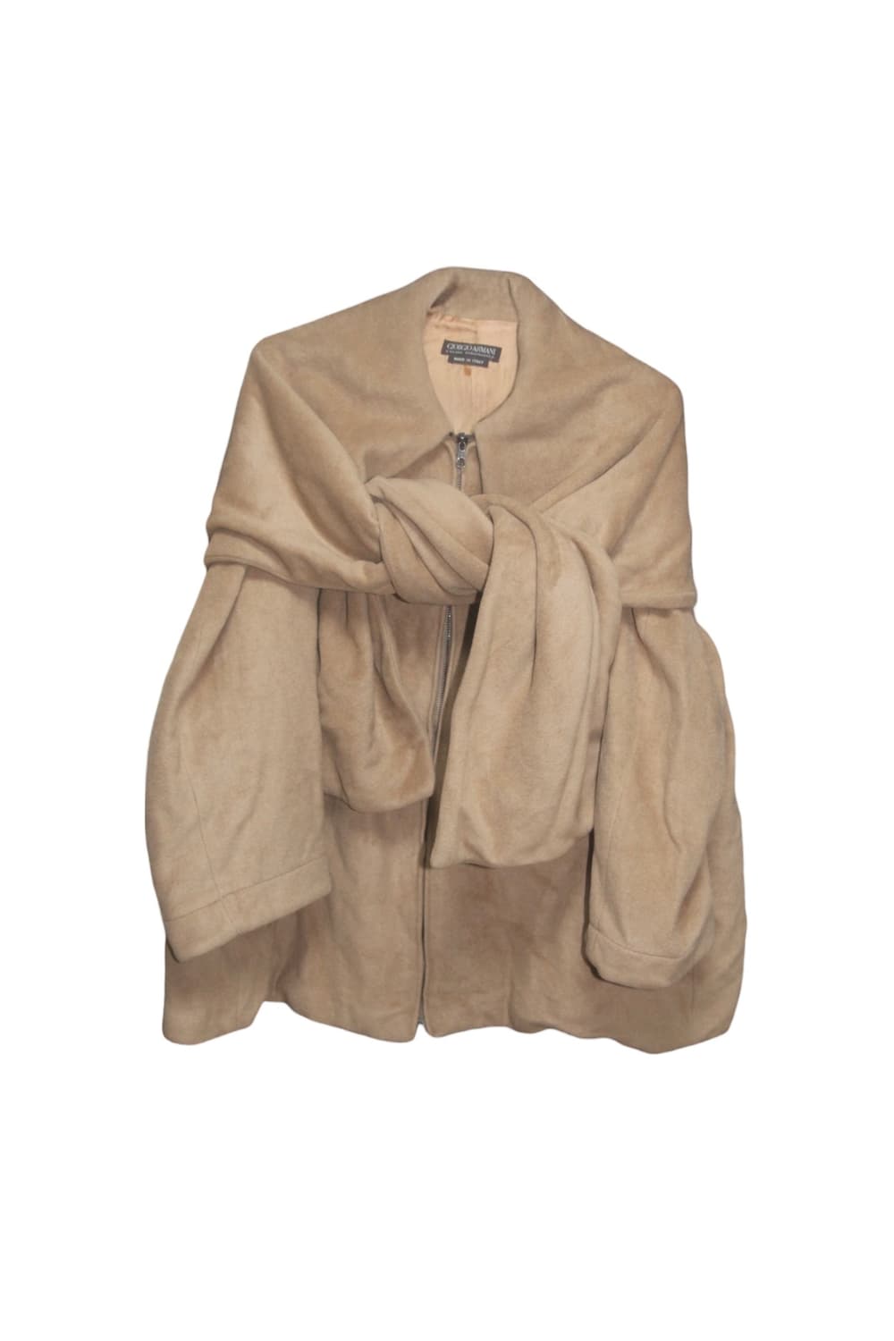 90s 조리지오 아르마니 카멜 헤어 케이프 자켓 상품이미지3