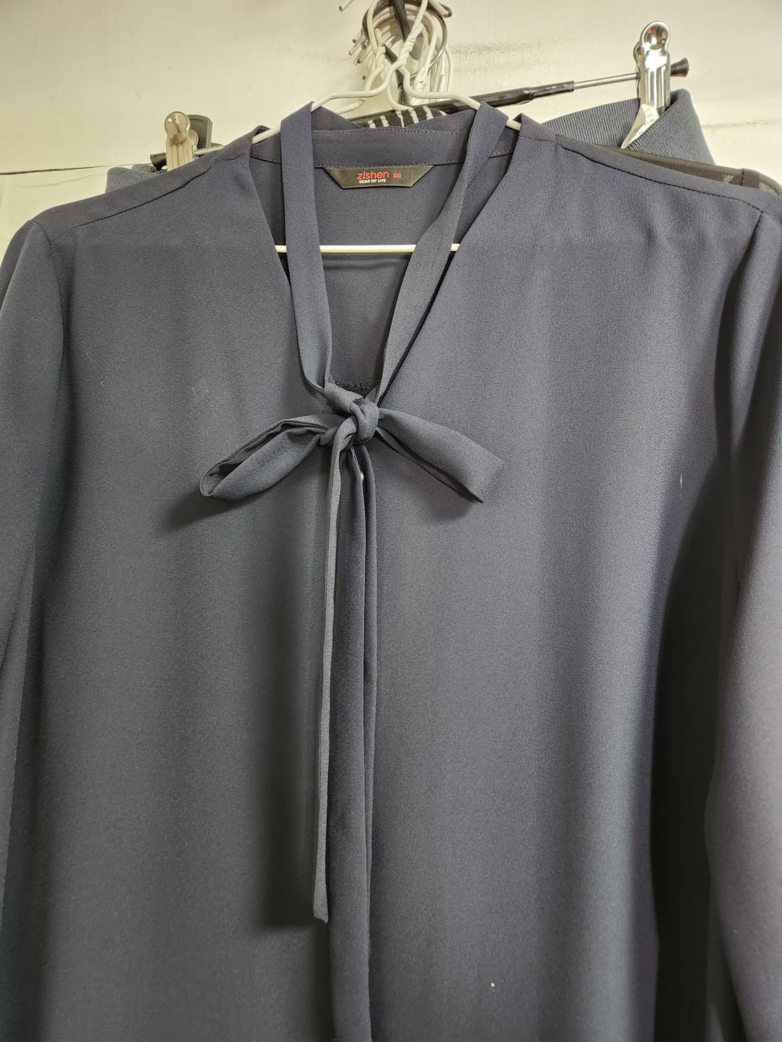 지센 네이비 롱 블라우스 100 상품이미지8