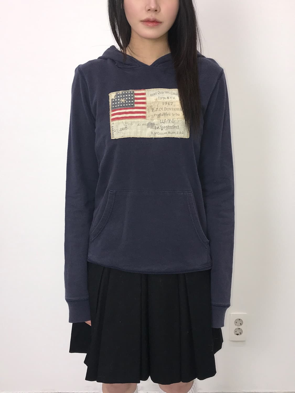 Polo Jeans Navy American Patch Hoodie 상품이미지1
