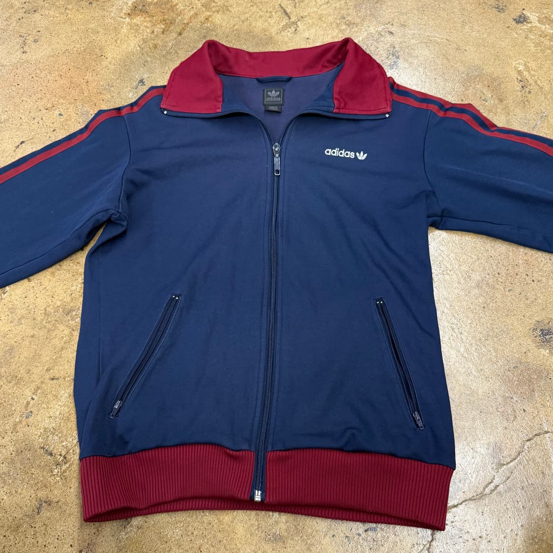 아디다스 네이비 버건디 베켄바우어 져지 트랙탑 90 상품이미지3