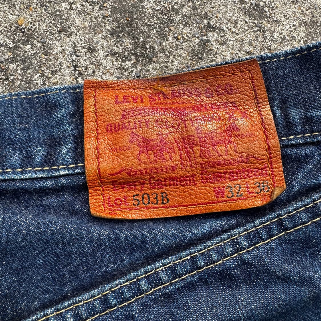 [32] 00s 리바이스 503B 셀비지 데님 팬츠 상품이미지9