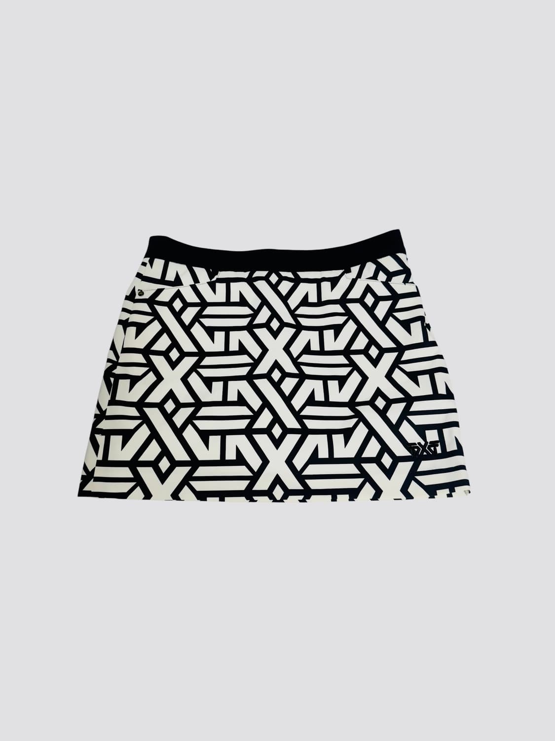 PXG 여성 골프 스커트 M – 블랙&화이트 모노그램 상품이미지2