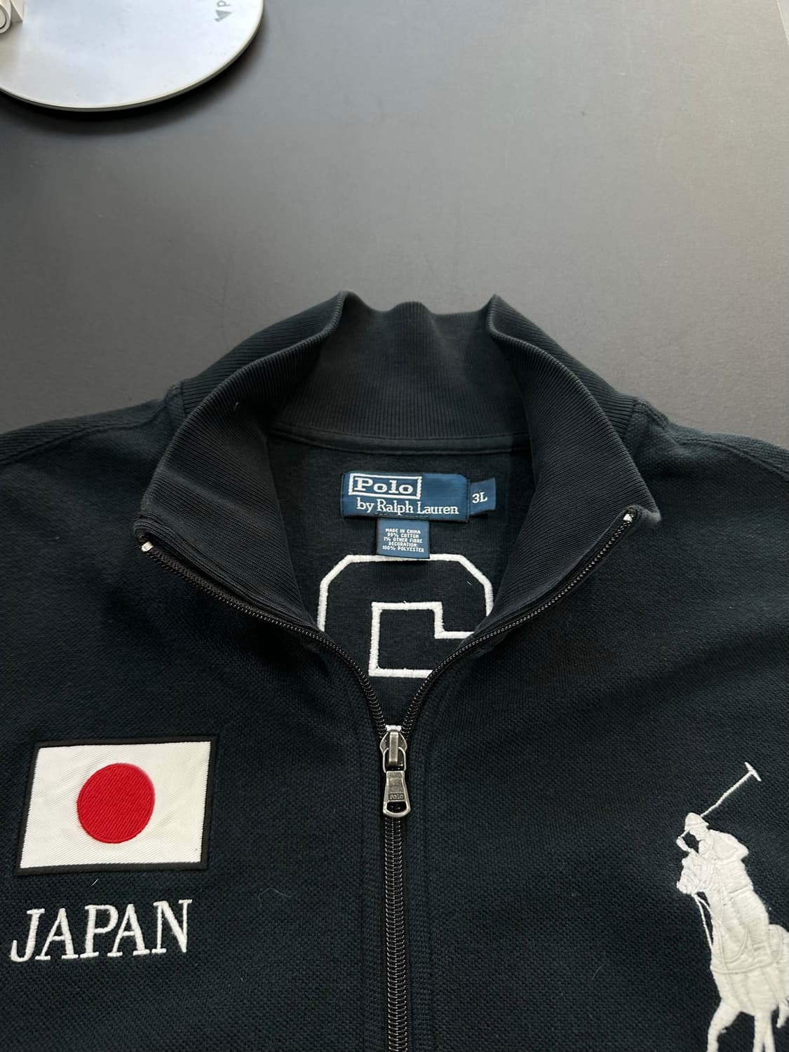 폴로랄프로렌90s 재팬 빅포니 넘버링 져지집업 블랙 상품이미지7