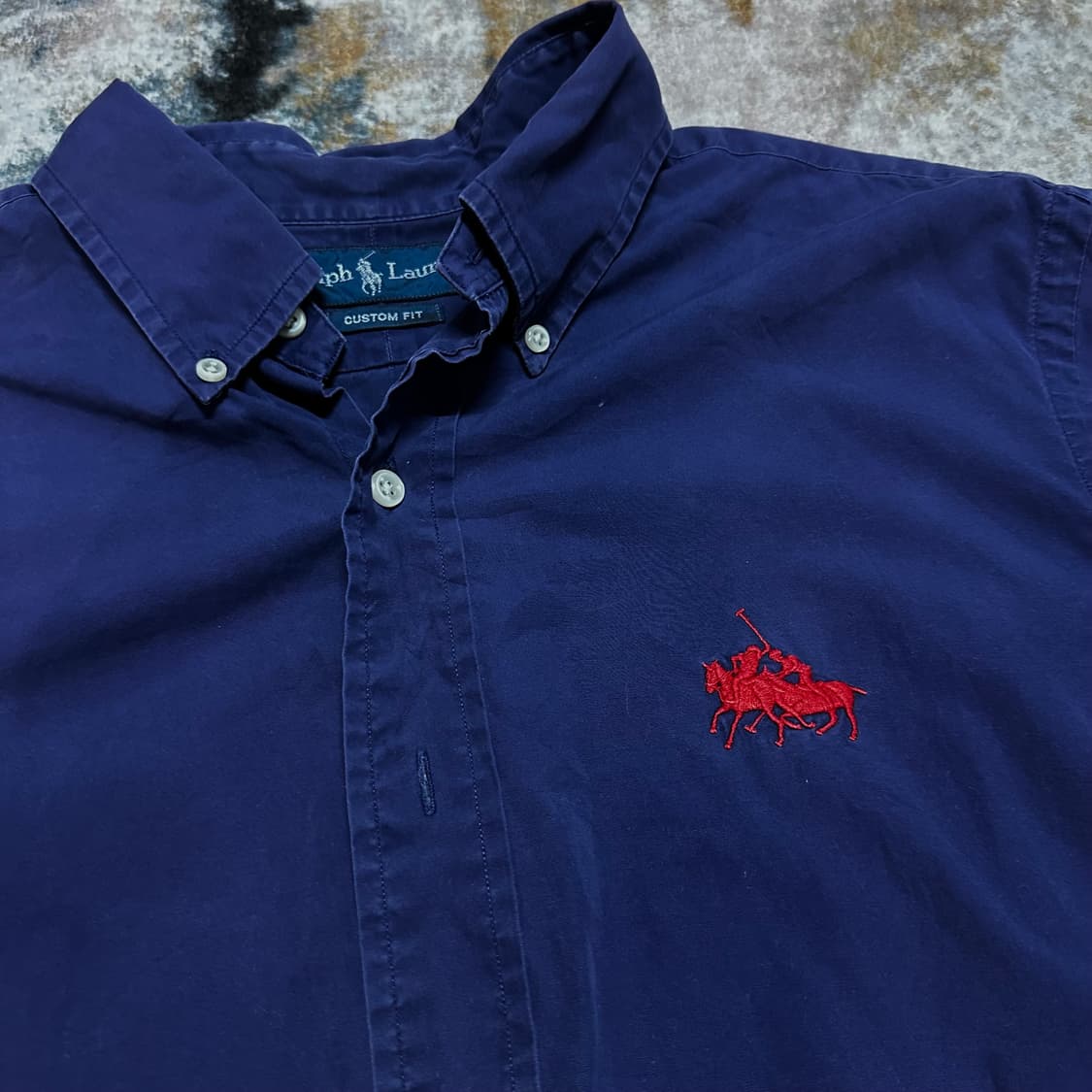 폴로 더블포니 네이비 셔츠 상품이미지3