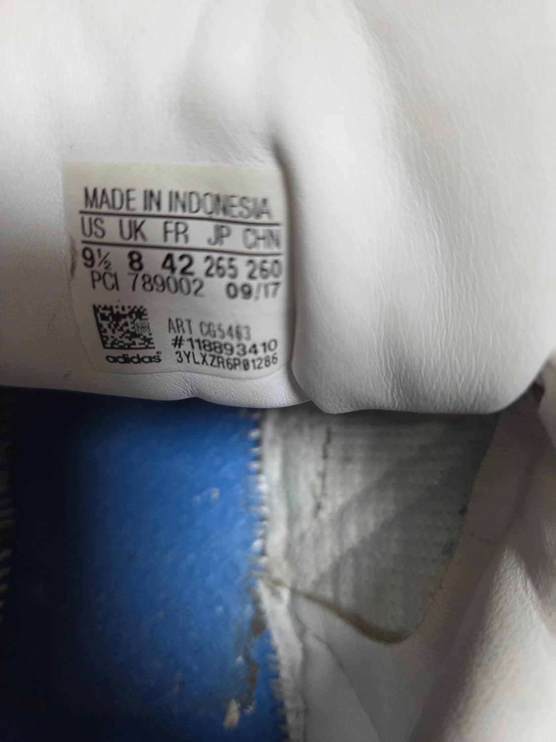 아디다스 슈퍼스타 올가죽 스니키즈 265mm 상품이미지7