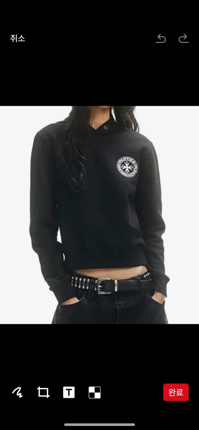 펀치드렁크파티즈  크롭 후드집업 상품이미지1