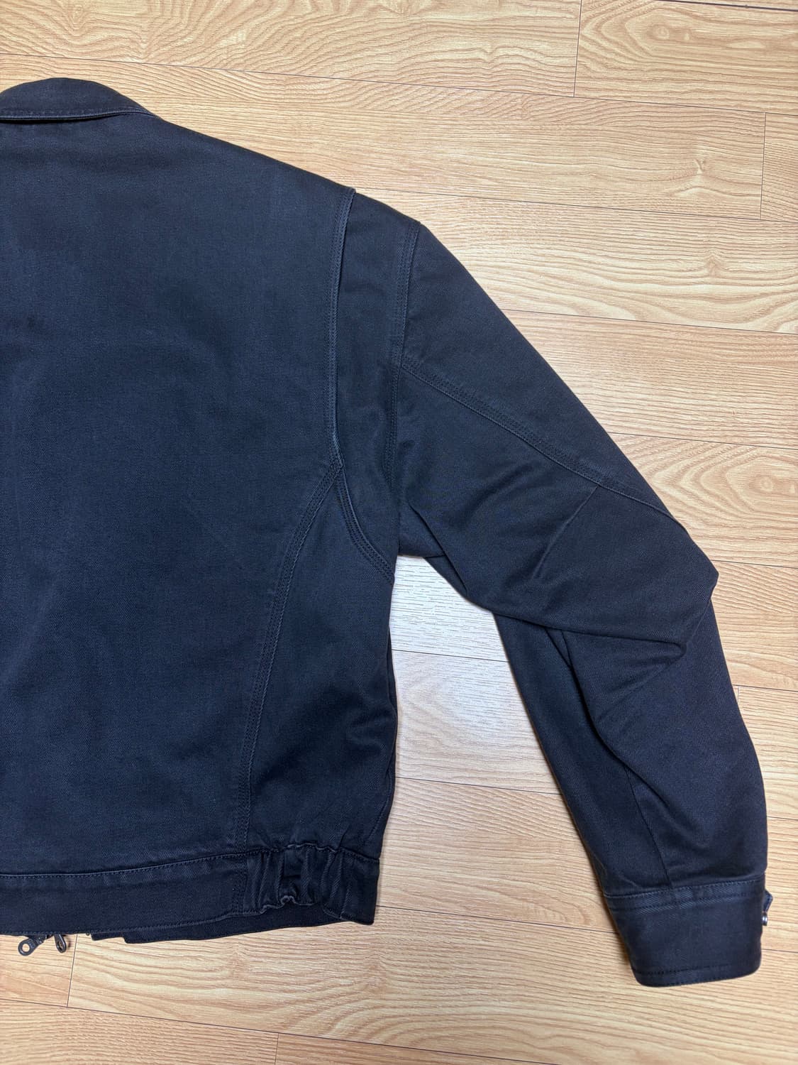 쿠어 파이어맨 크롭 보머 자켓 워시드 블랙 M 상품이미지7