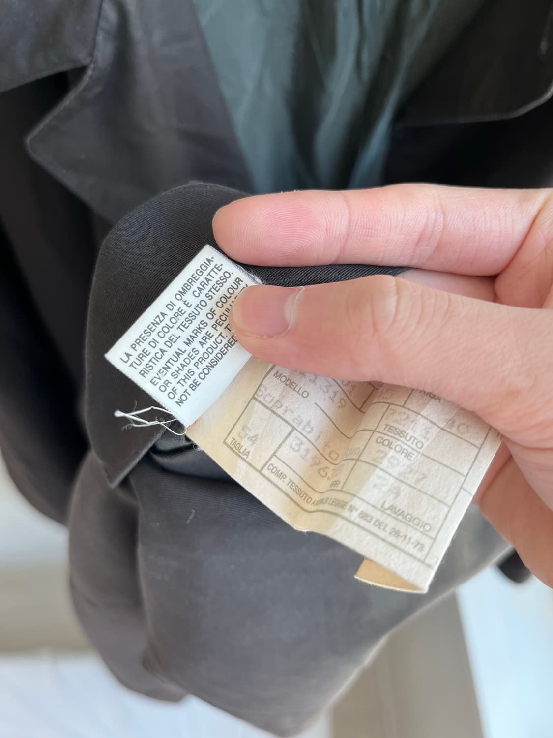 빈티지 아르마니 롱 코트 상품이미지4