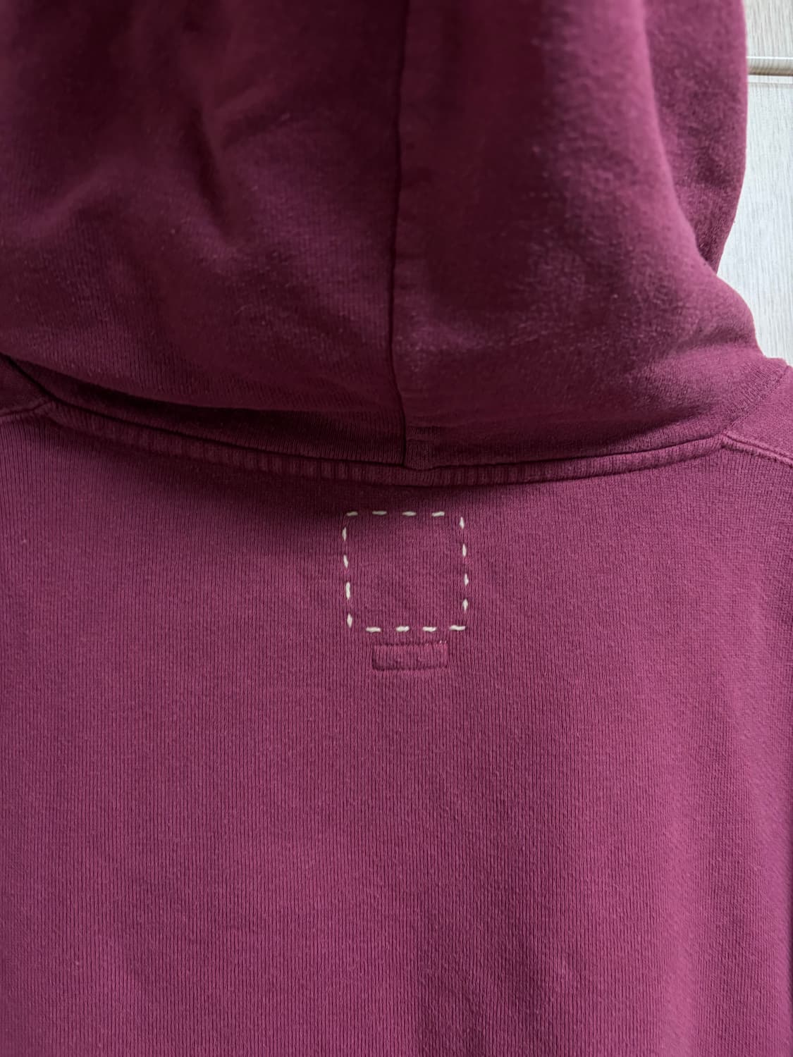 비즈빔 21aw 앰플러스 후드 가먼트다이 버건디 2 상품이미지9