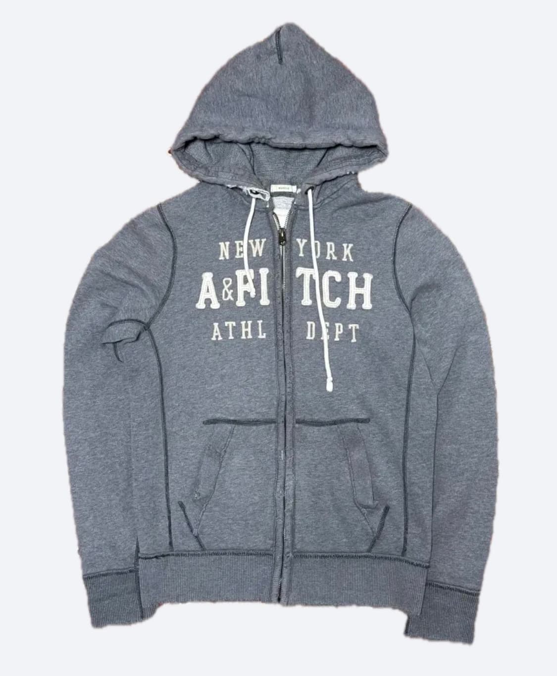 🩶아베크롬비 머슬핏 빅로고 그레이 후드집업🩶 상품이미지1