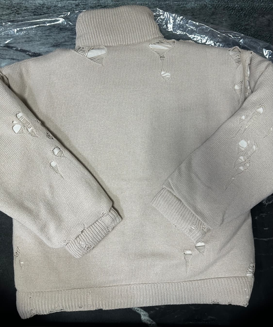 야스히로 패디드 니트 집업 상품이미지5