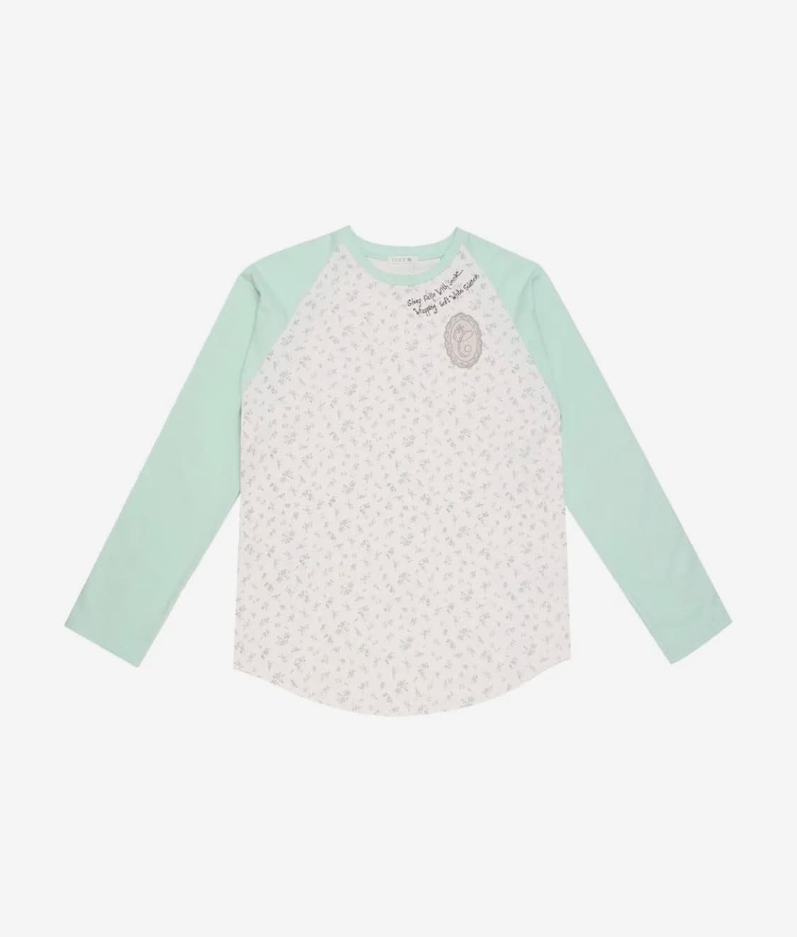 콜로신스 Sleep Well T-shirt Mint & Blue Flow 상품이미지1