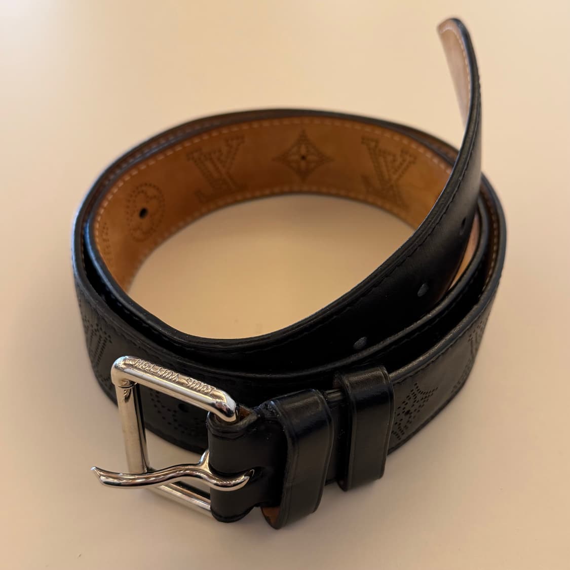 루이비통 Santur Perforated Mahina 모노그램 벨트 OS 상품이미지1