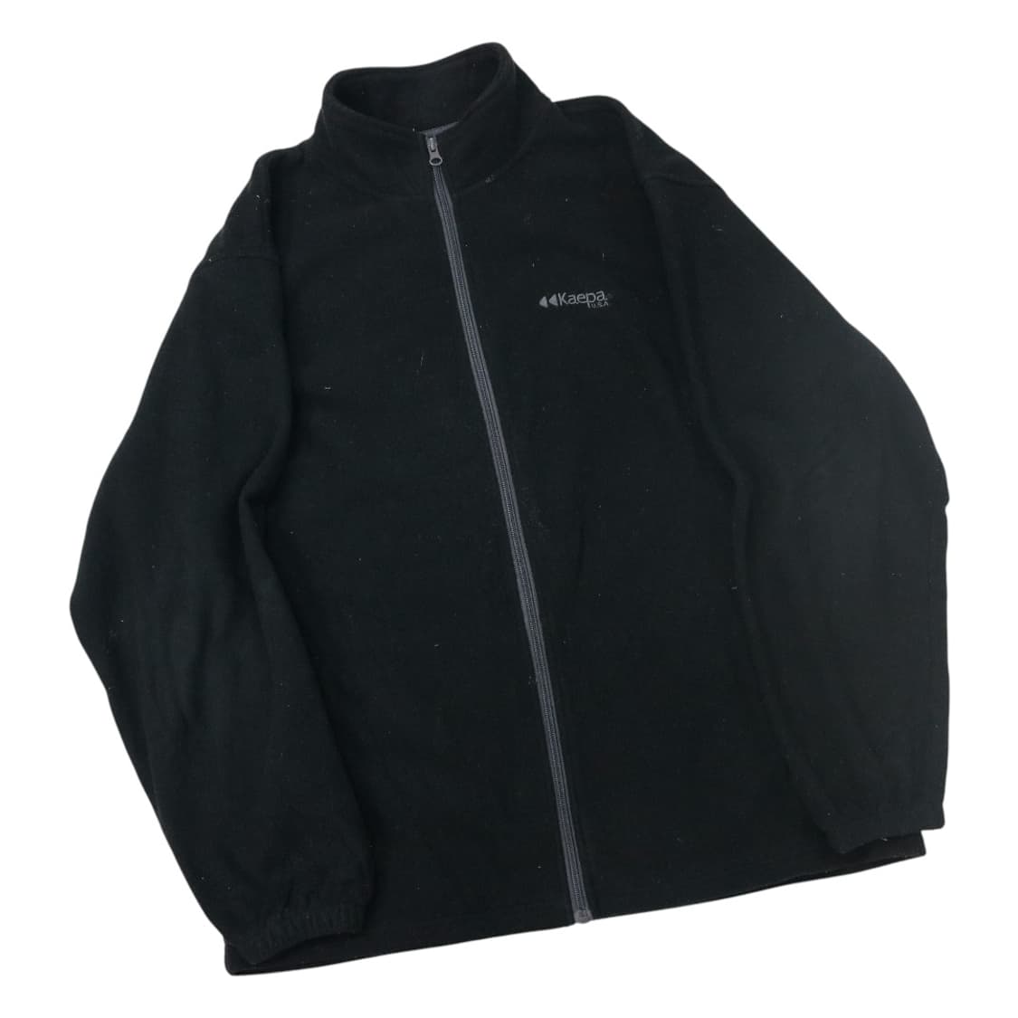 Kaepa 케파 빈티지 블랙 플리스 풀집업 자켓 (LL) 상품이미지1