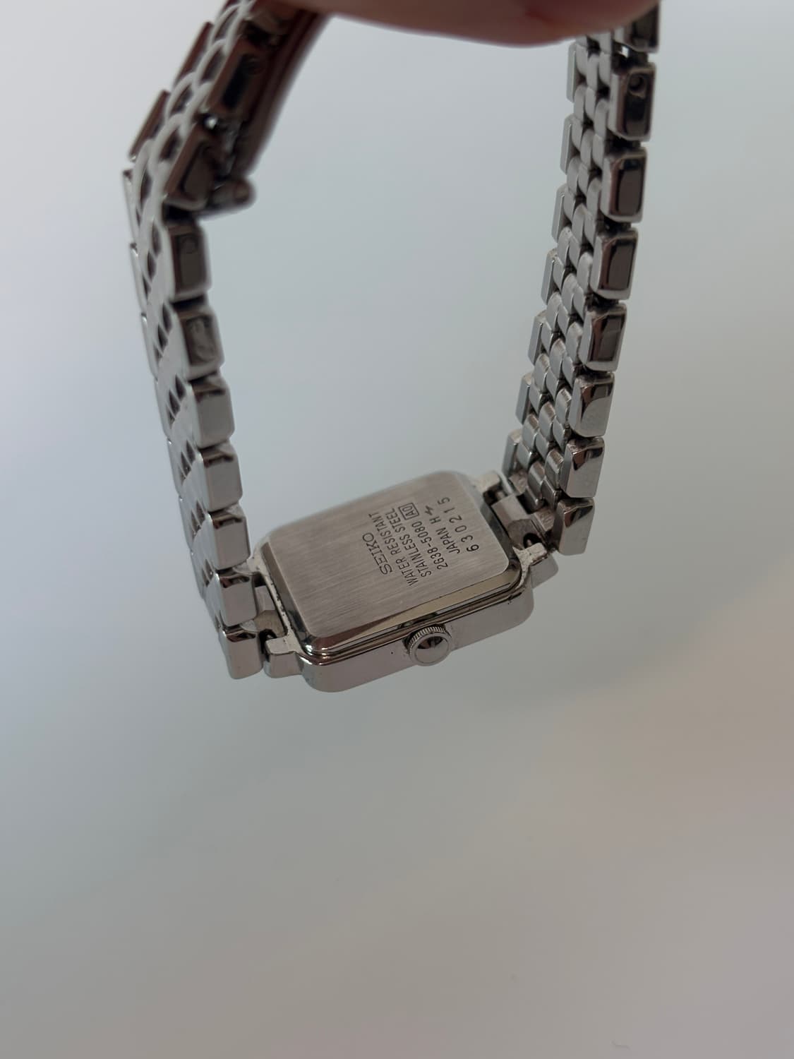 1990s Nouveau Silver Square Ladies Quart 상품이미지7