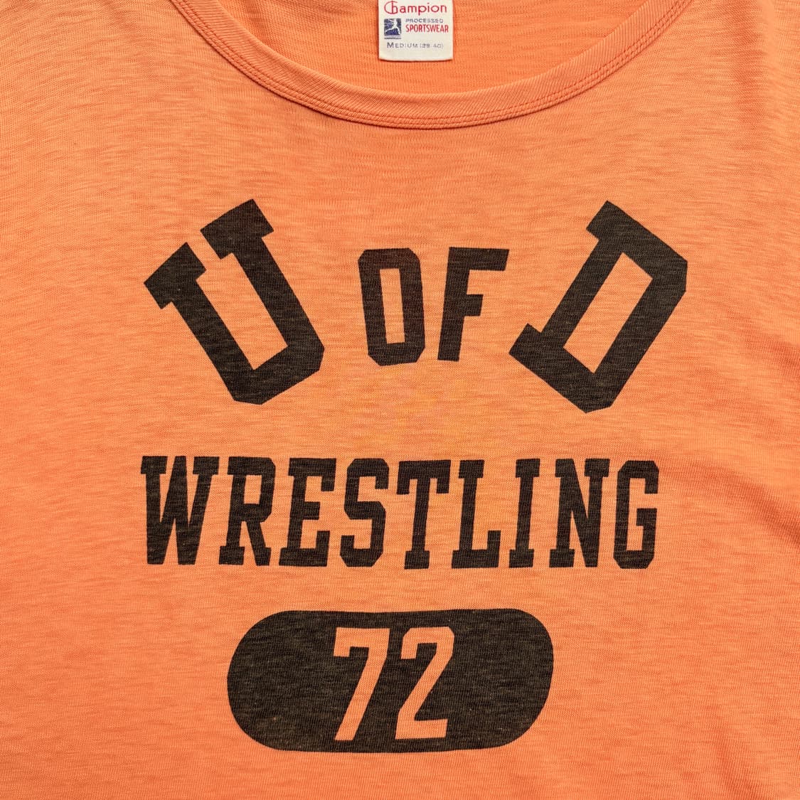 [50s 복각] Champion U of D 1/2 T-shirt 상품이미지6