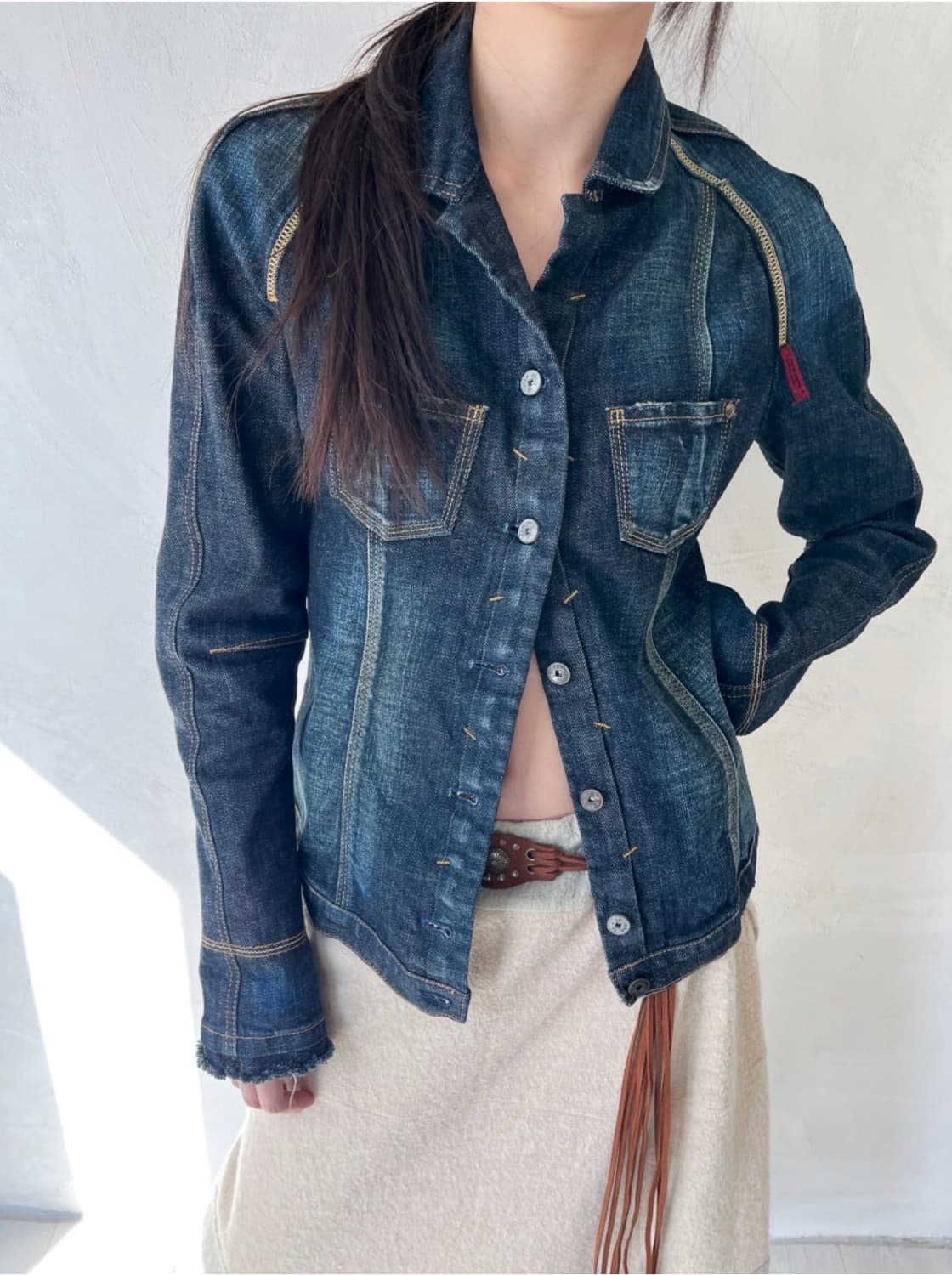 Marithe Francois Girbaud 데님 자켓 상품이미지8