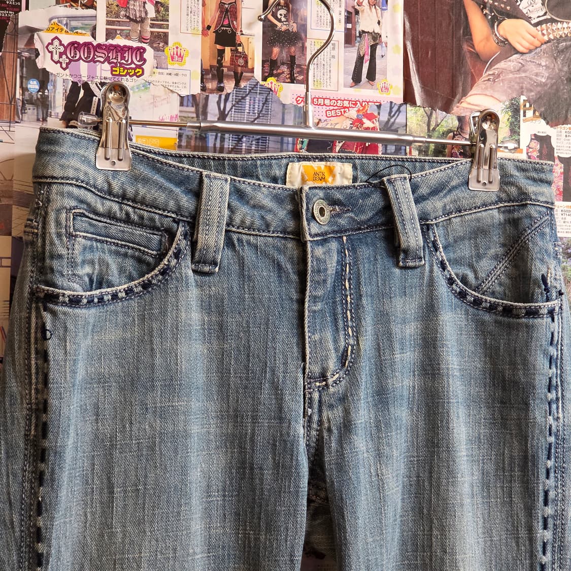 엔틱 데님 USA 웨스턴 자수 부츠컷 팬츠 상품이미지5