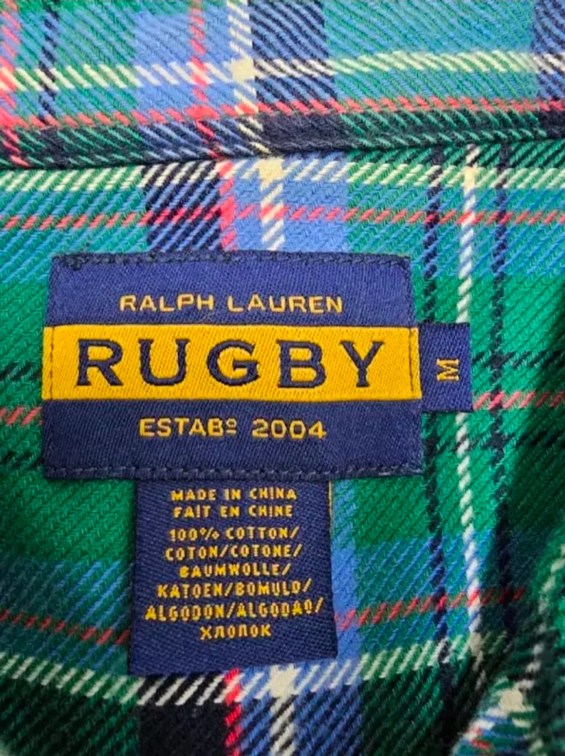 폴로 버질아블로 파이렉스 오프화이트 Rugby 체크 셔츠 95~100 상품이미지5