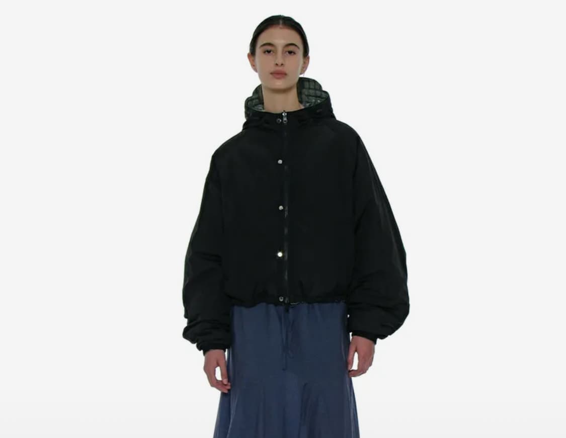 파르티멘토 우먼 리버시블 윈드브레이커 블랙 상품이미지3