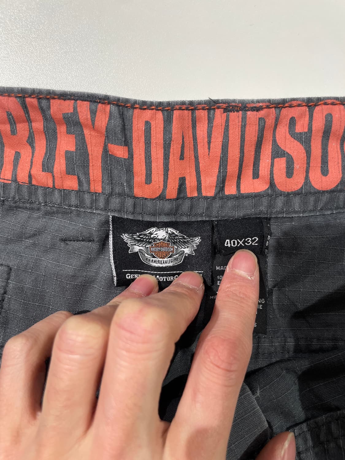 할리 데이비슨 스톤 코튼 카고 팬츠 상품이미지7