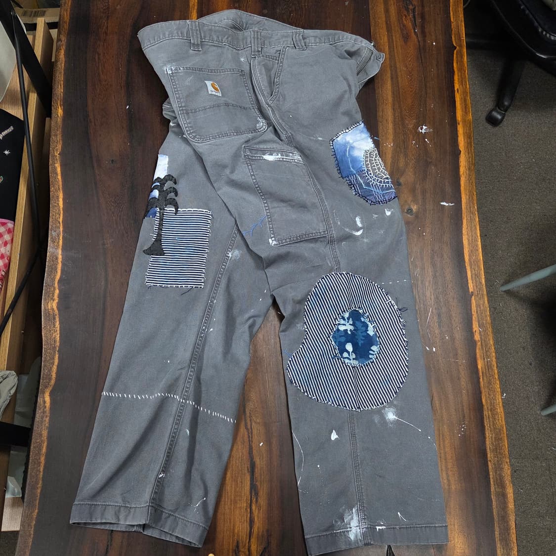 S.O/ 자수, 패치워크 커스텀 팬츠 상품이미지9