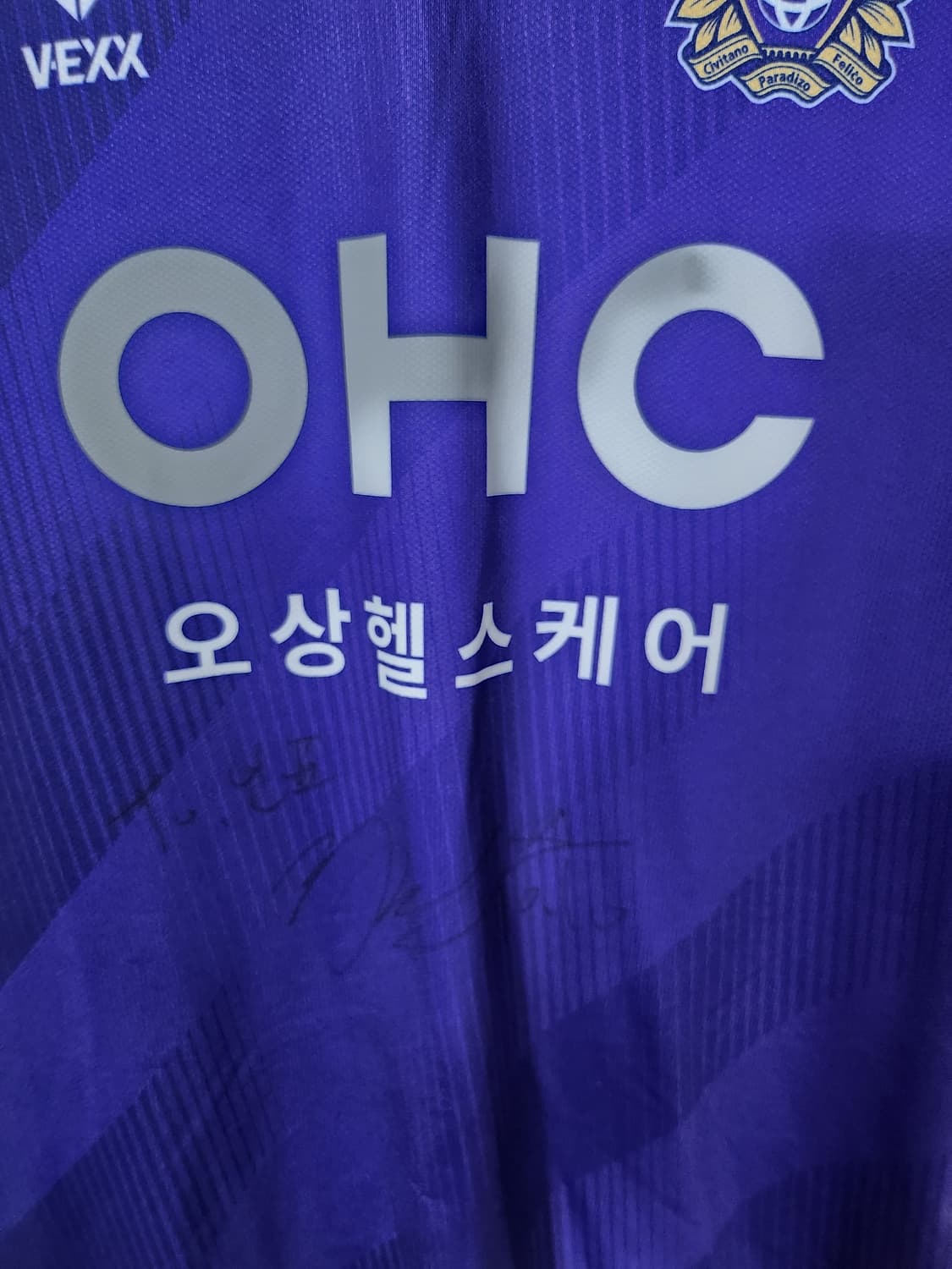 FC안양 2025 시즌 노마킹 친필사인 축구유니폼 100 L 상품이미지4