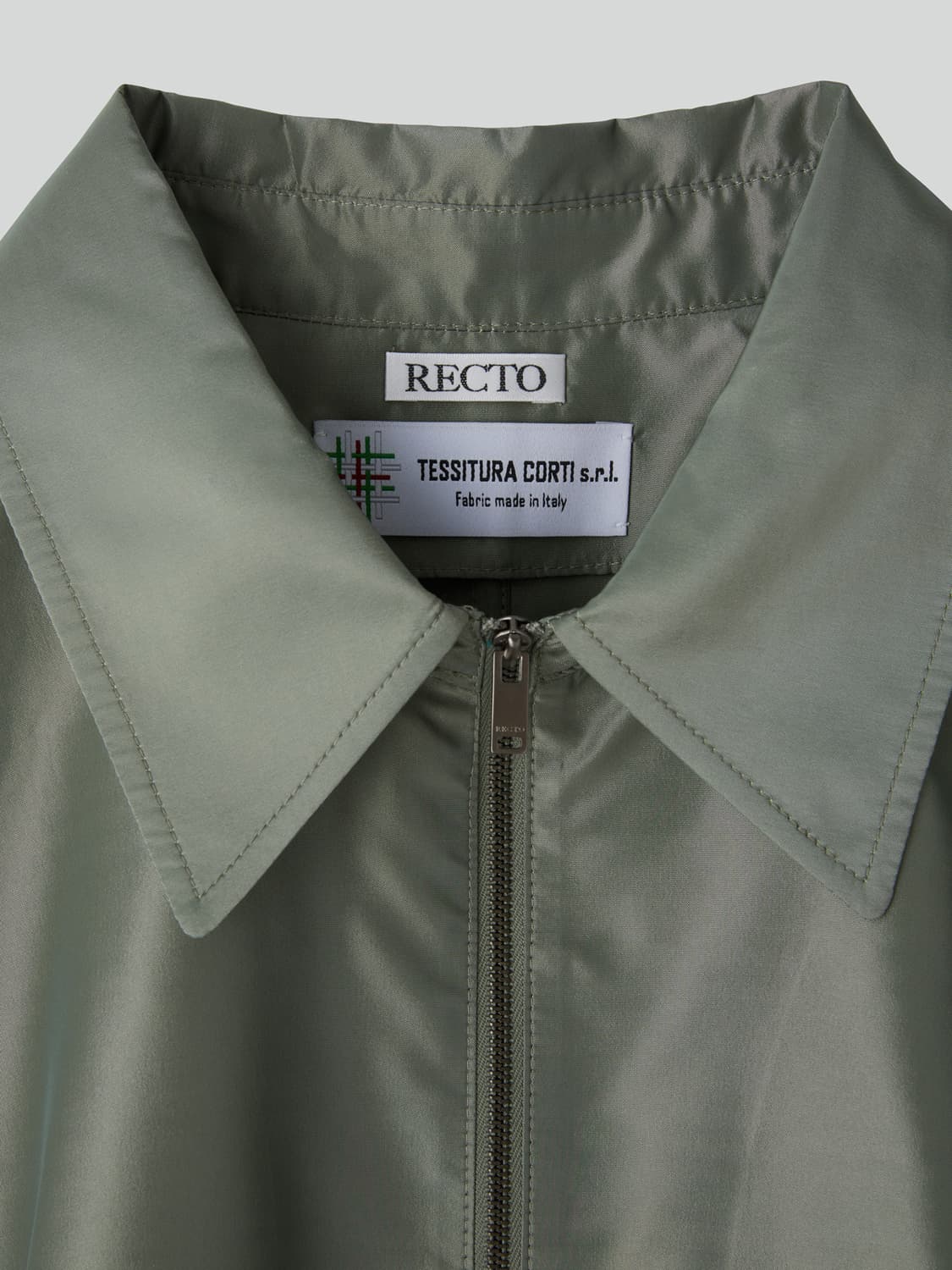 렉토 RECTO 오버사이즈 케이프 점퍼 자켓 라이트 카키 상품이미지7