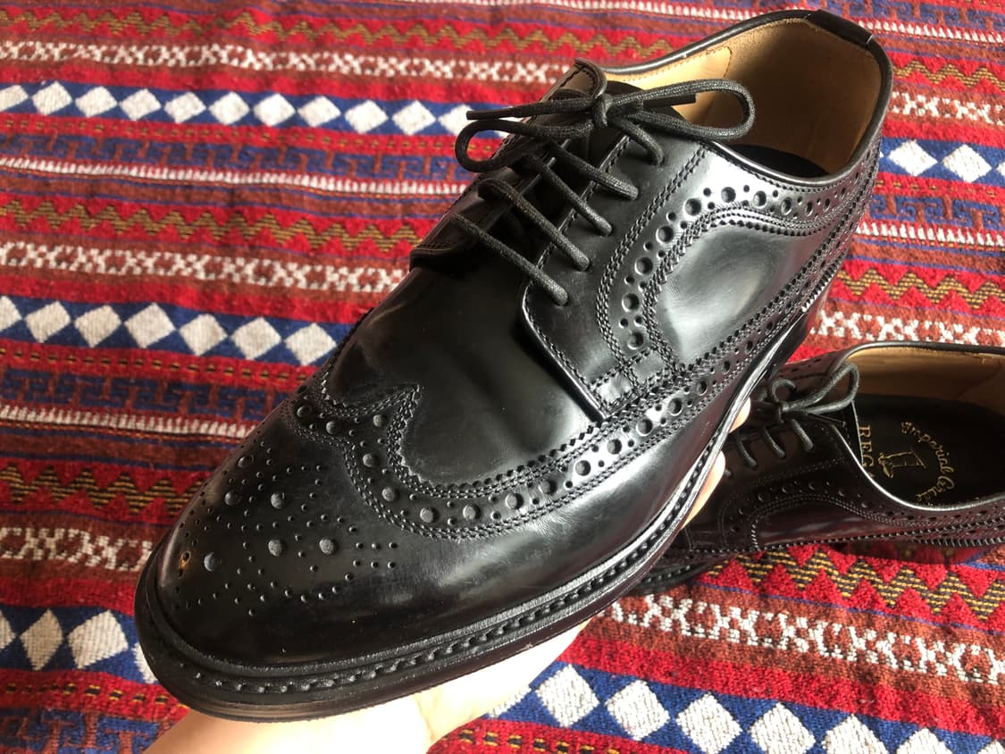 금강제화 리갈 블랙 윙팁 구두 250 상품이미지8