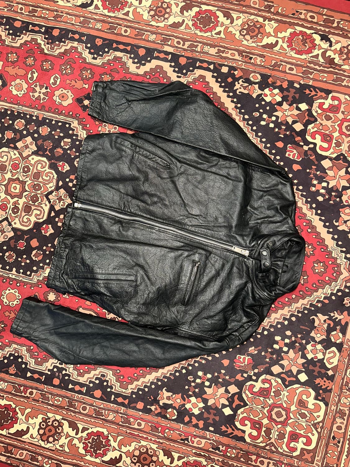 ( L-XL ) 바이커자켓 라이더자켓 레이싱자켓 봄버자켓 가죽자켓 상품이미지5