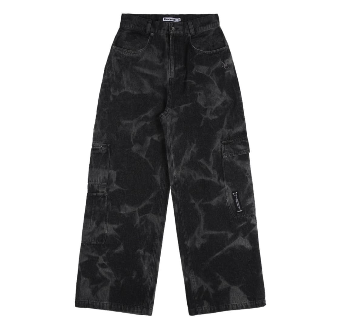 리플 워싱 데님 팬츠 (BLACK) M 상품이미지1