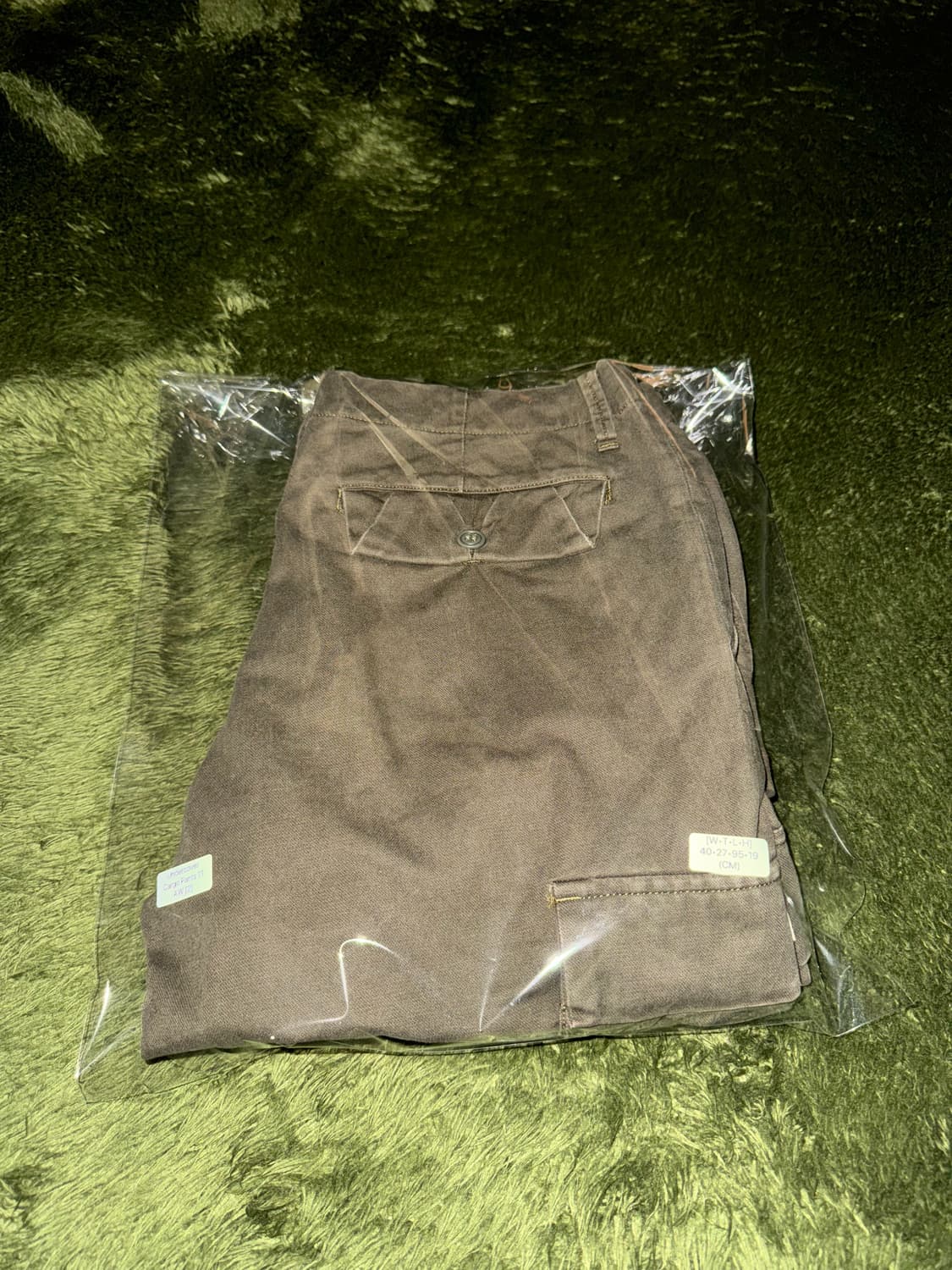 [2] UNDERCOVER 10AW 로고 라벨 카고 팬츠 올리브 상품이미지10