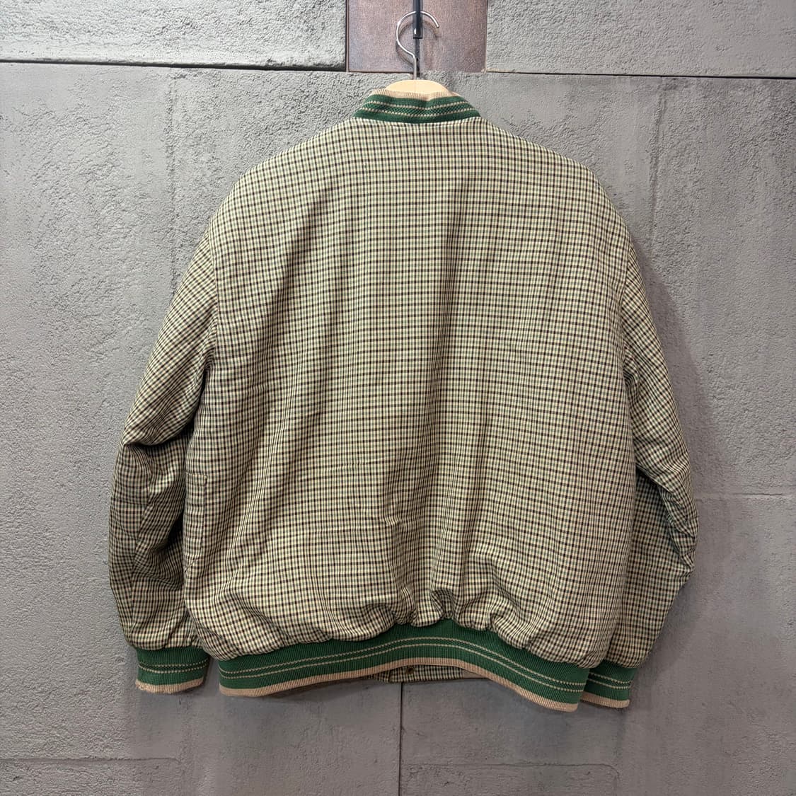 빈티지 체크 블루종 자켓 (L) 상품이미지4