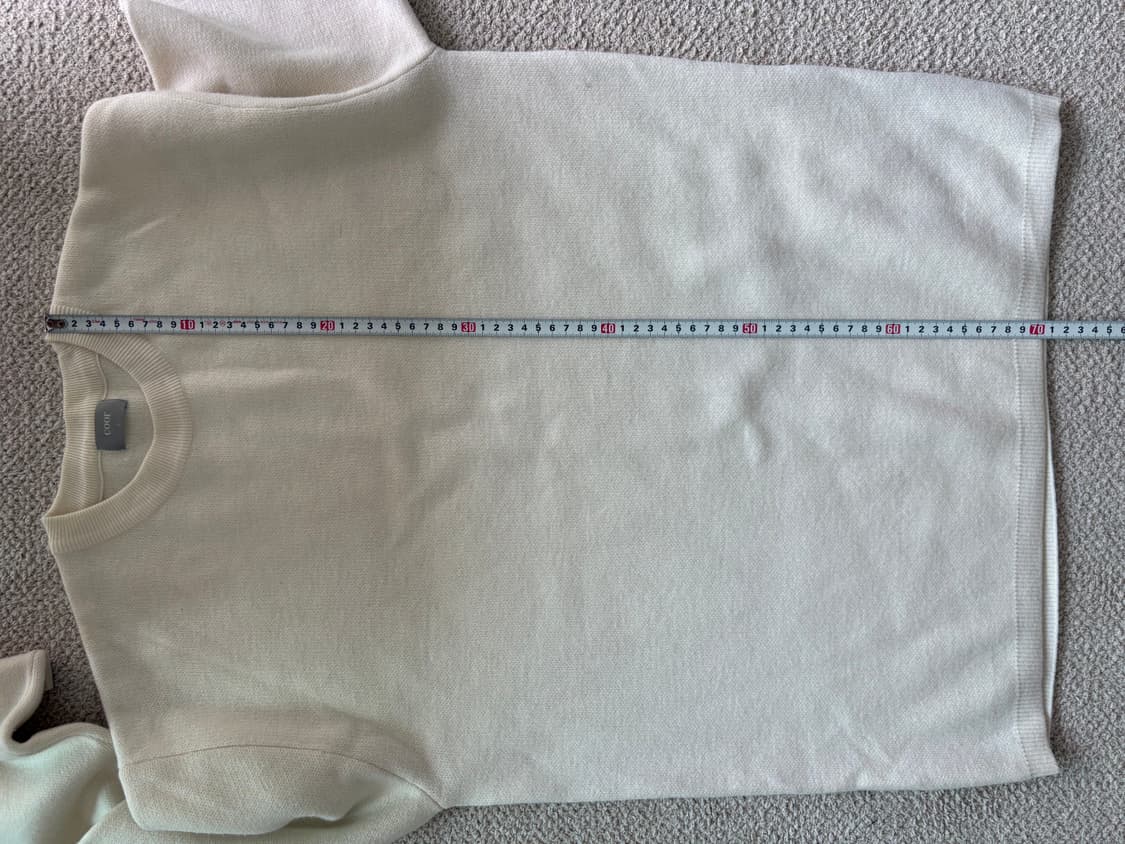 쿠어 울캐시 혼방 니트 아이보리 L 상품이미지7