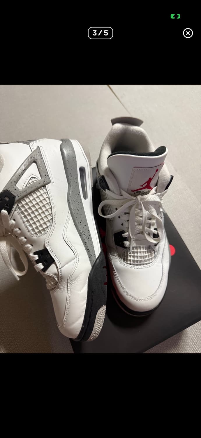Jordan 4 Retro OG 화이트시멘트 2025 상품이미지3
