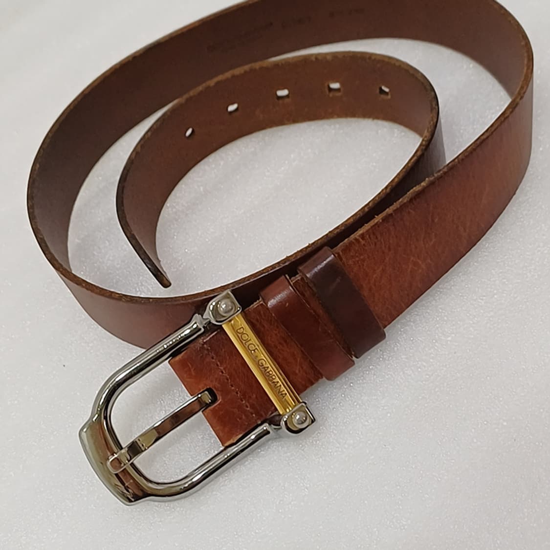이태리정품 돌체앤가바나 레더 가죽 벨트 통가죽 빈티지 사랑봉봉 상품이미지2