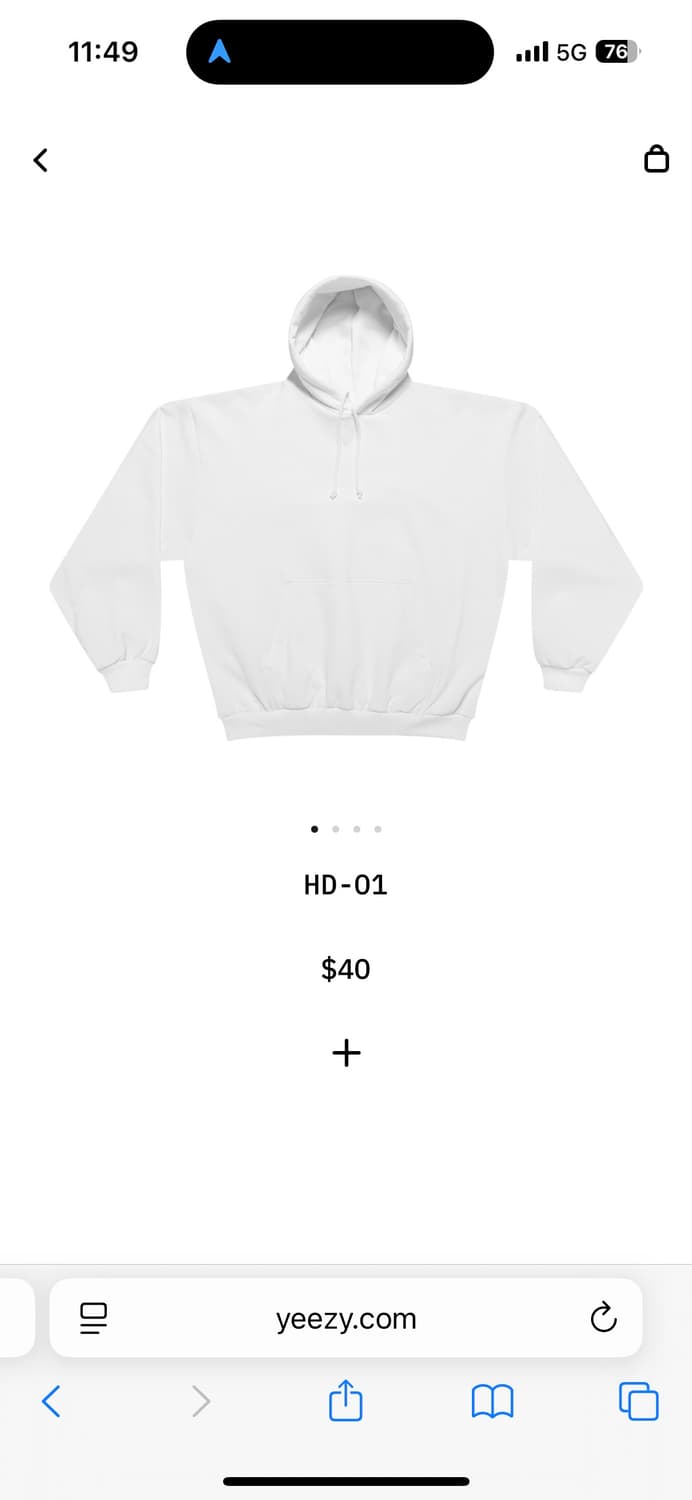 이지 후드 yzy HD-1 상품이미지1