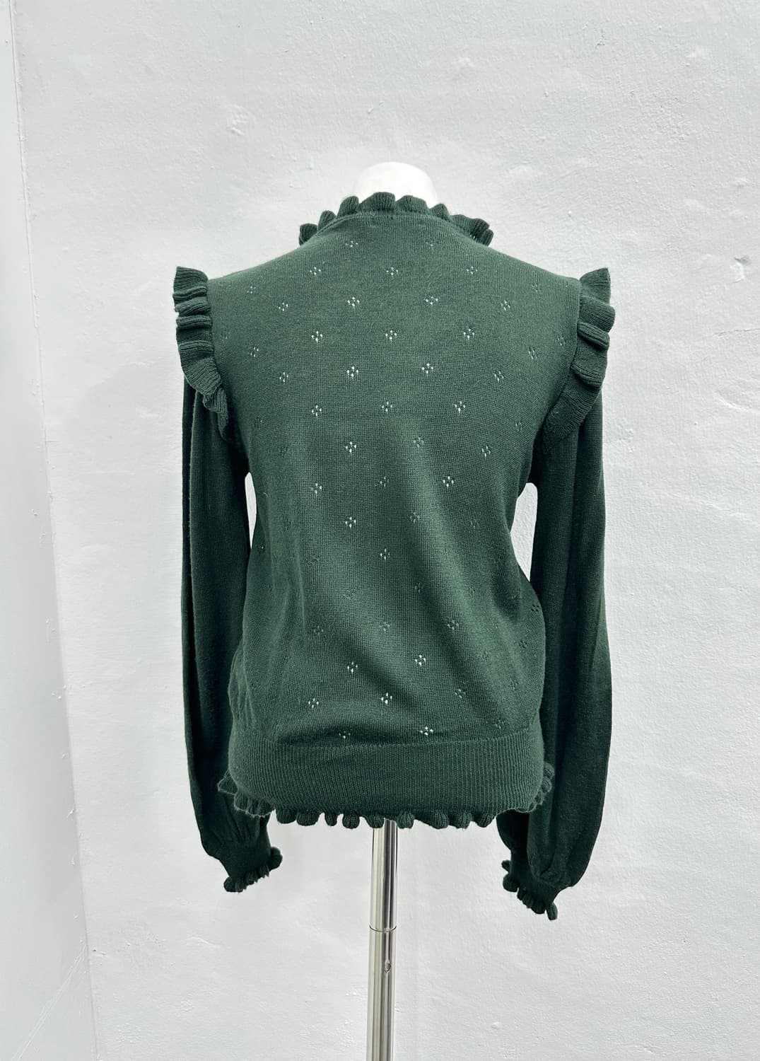 Axes femme green frill detail knit  상품이미지3