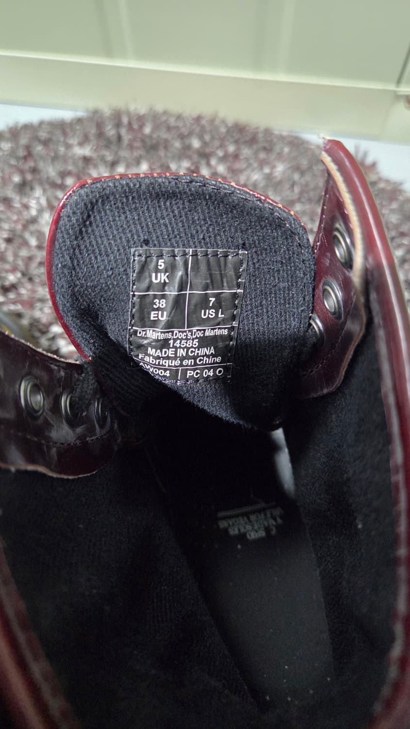 닥터마틴 1460 체리레드 레더 부츠 상품이미지4