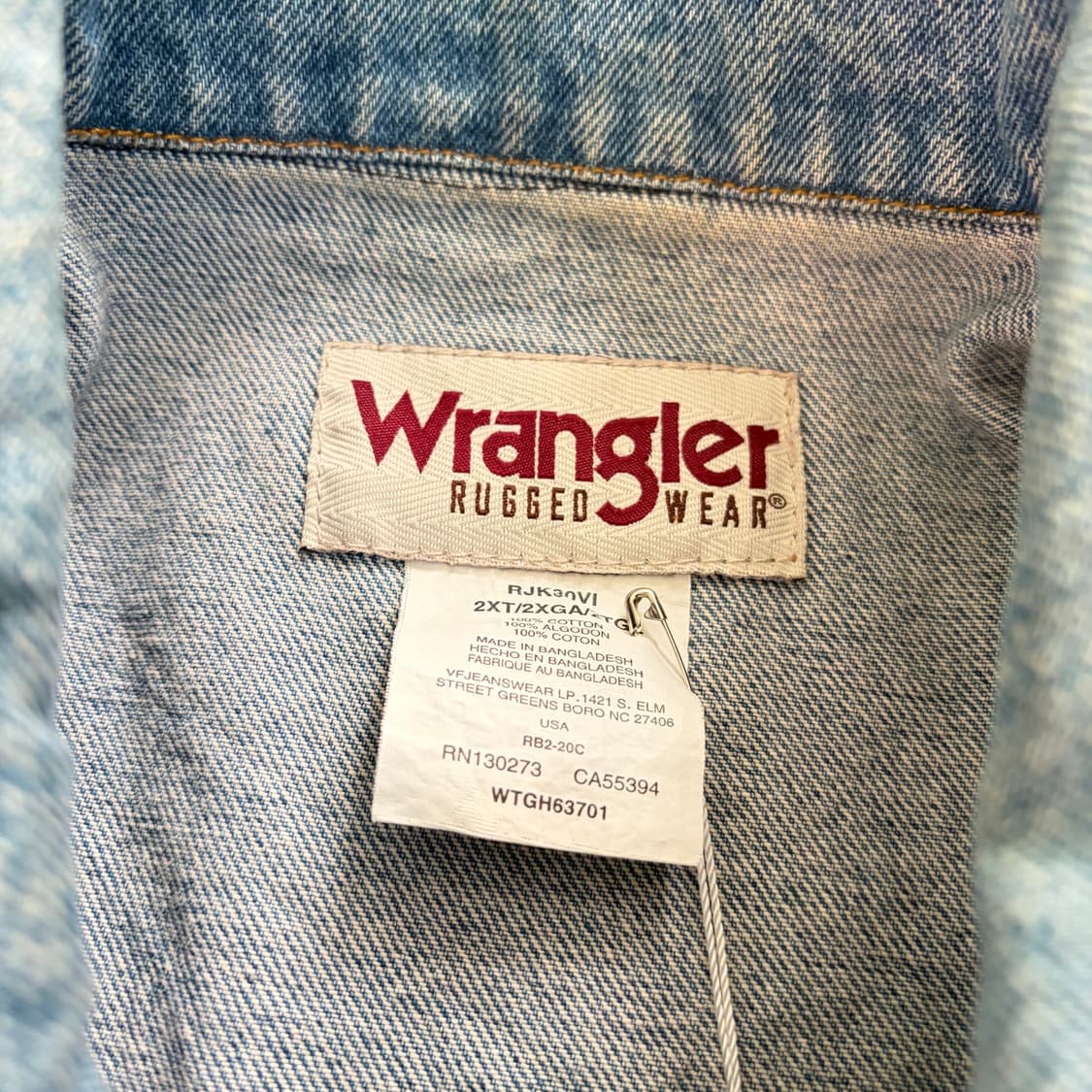 랭글러 빈티지 트러커 데님자켓 2XL 상품이미지6