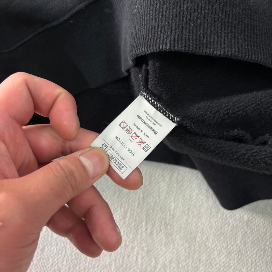 105 디스이즈네버댓 빅로고 맨투맨 상품이미지4